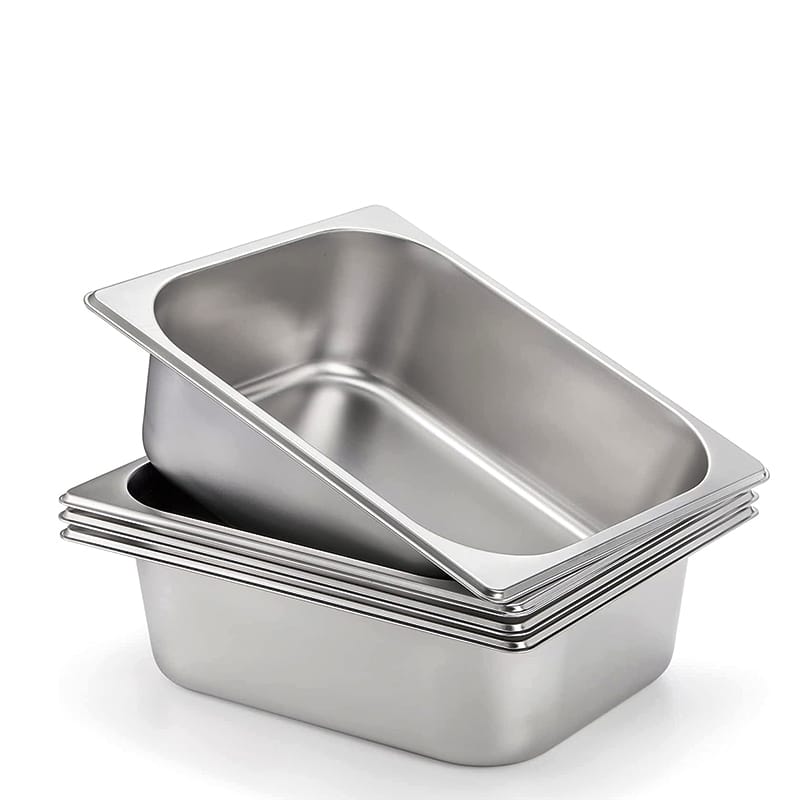 Stainless Steel Chafing Dish Food Insert – 1/2 Size Catering Pan | - Elegant Households KE