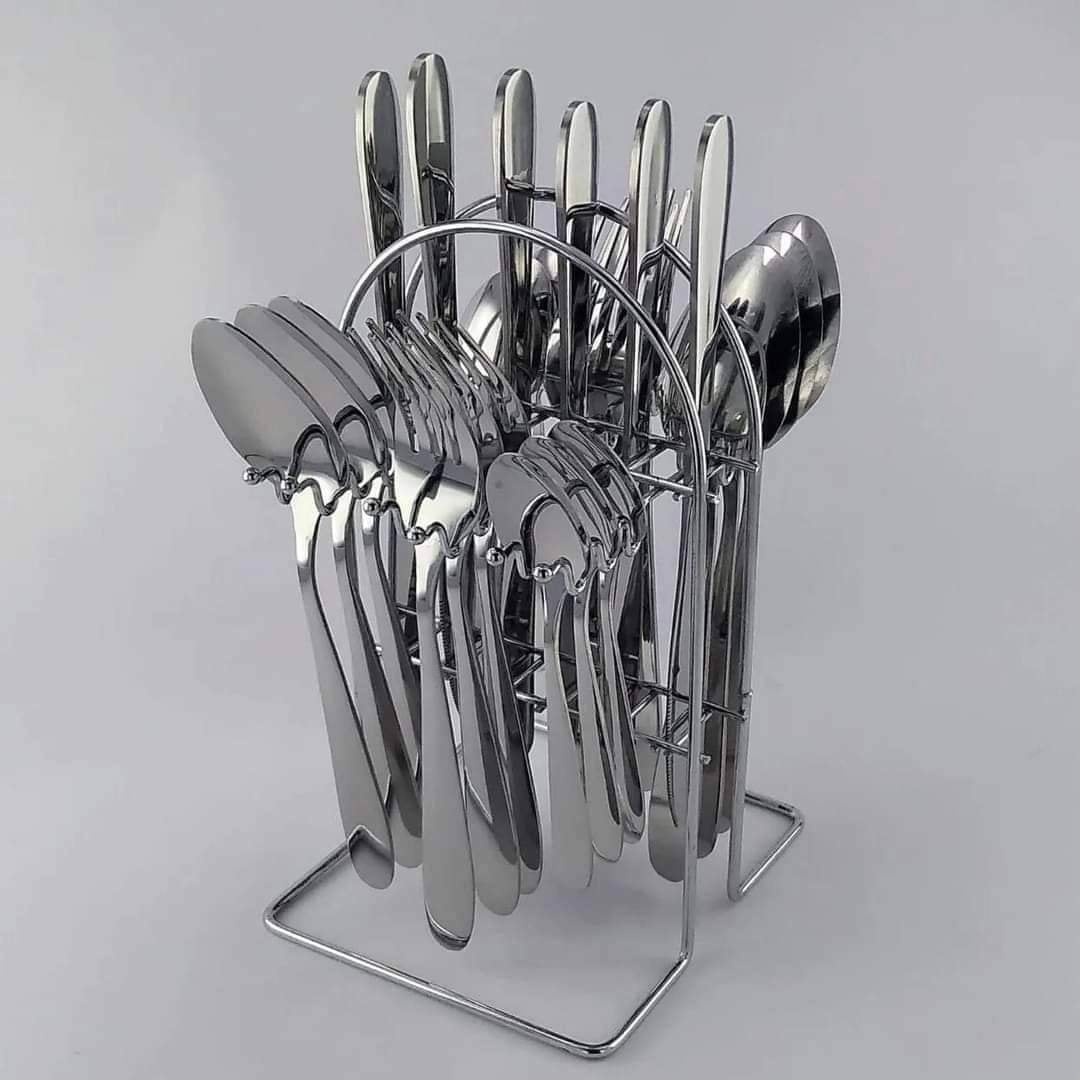 Cutlery Set - 24pcs Stainless Steel Tableware
