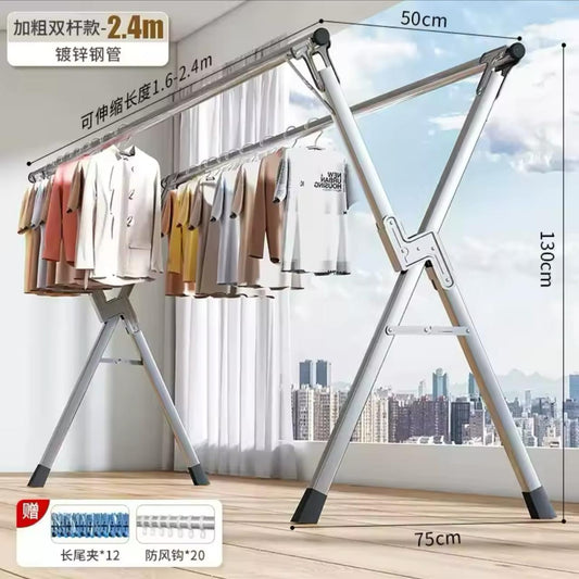 Stainless Steel, Expandable &amp; Versatile Cloth drying rack | - Elegant Households KE