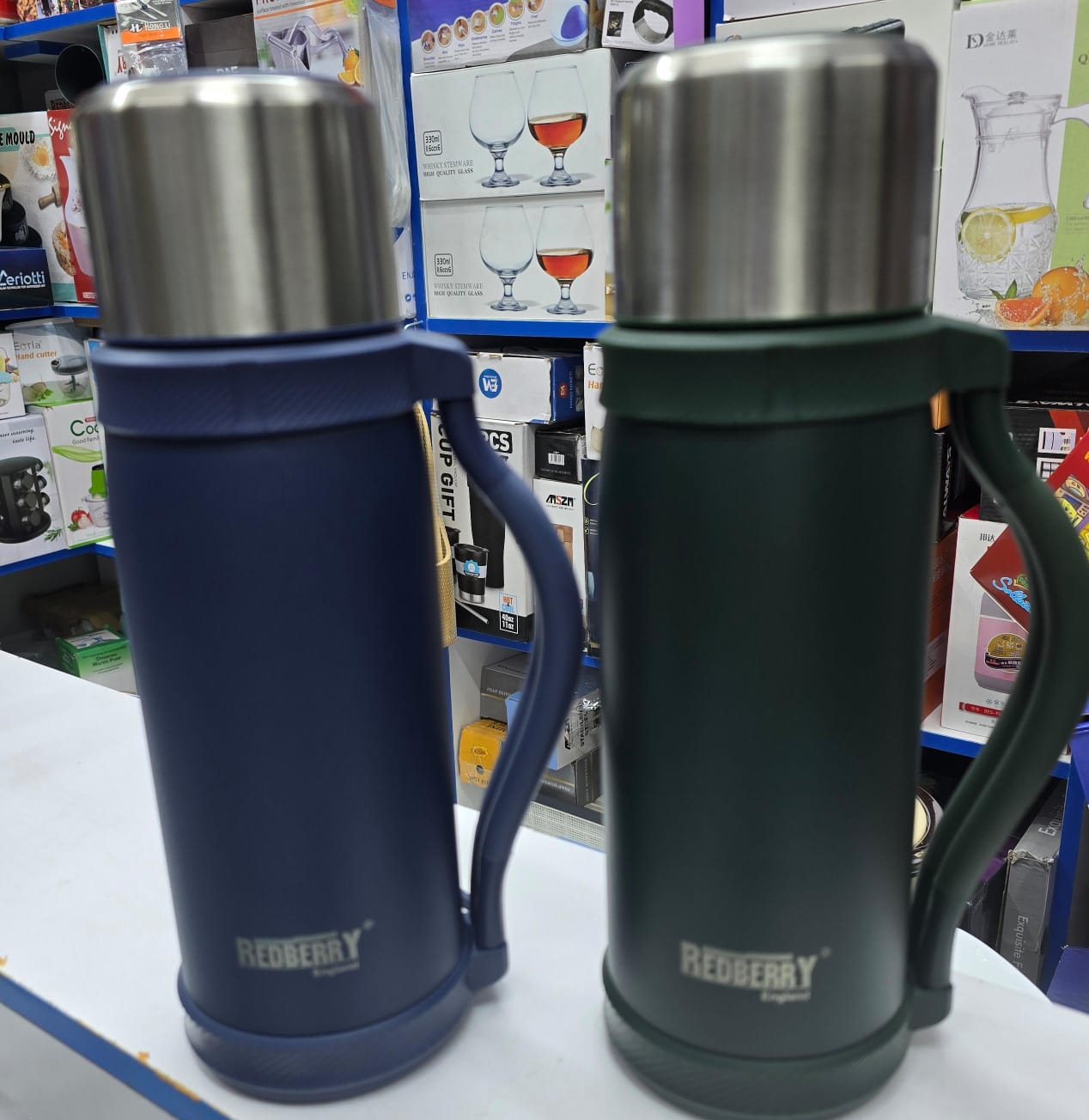 Stainless Steel Hot & Cold Vacuum Bottle" | - Elegant Households KE