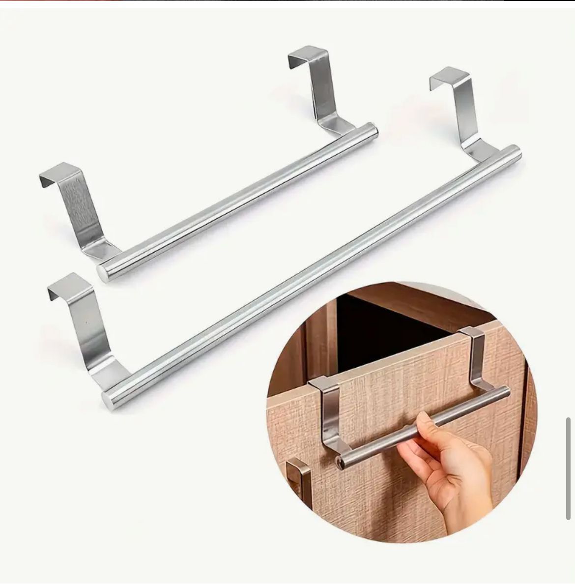 Stainless Steel Kitchen cabinet door storage rack | - Elegant Households KE