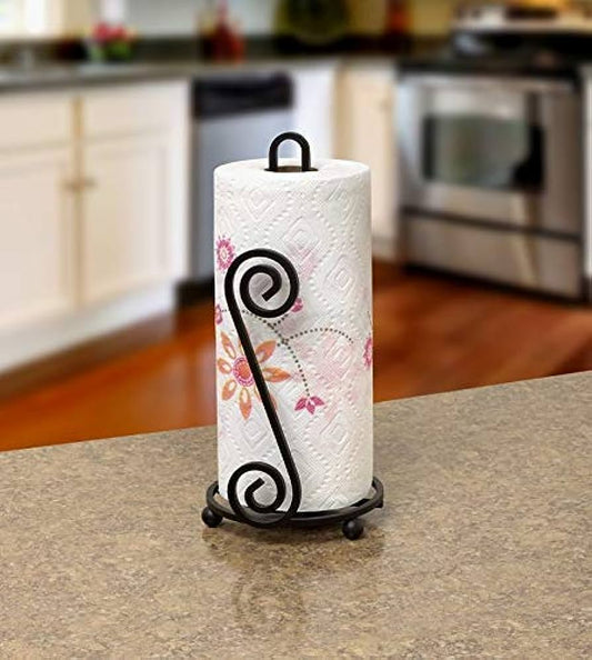 Stainless Steel Kitchen Serviette/Paper Towel Holder | - Elegant Households KE