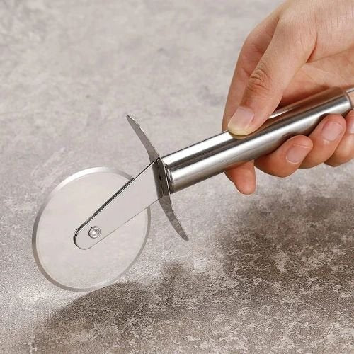 Stainless Steel Pizza Cutter | - Elegant Households KE