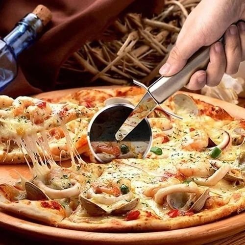 Stainless Steel Pizza Cutter | - Elegant Households KE