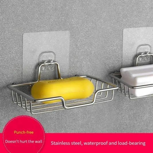 Stainless steel soap dish one tier | - Elegant Households KE