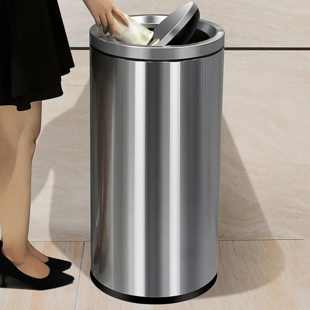 Stainless Steel Swing / Swivel Dustbin | - Elegant Households KE