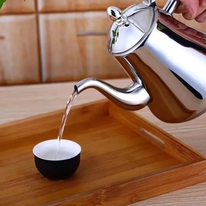 Stainless Steel Tea Pot with Infuser Filter | - Elegant Households KE