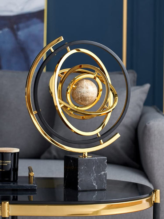 Statue Luxury Office Desktop Globe Study Room Decor | - Elegant Households KE