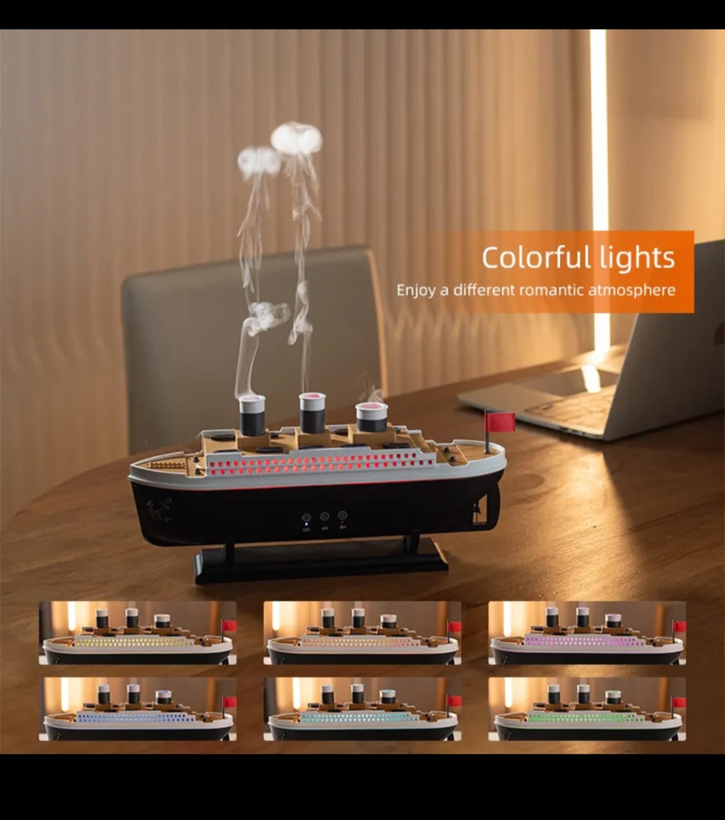 Steamship Design Essential oil Diffuser  | - Elegant Households KE