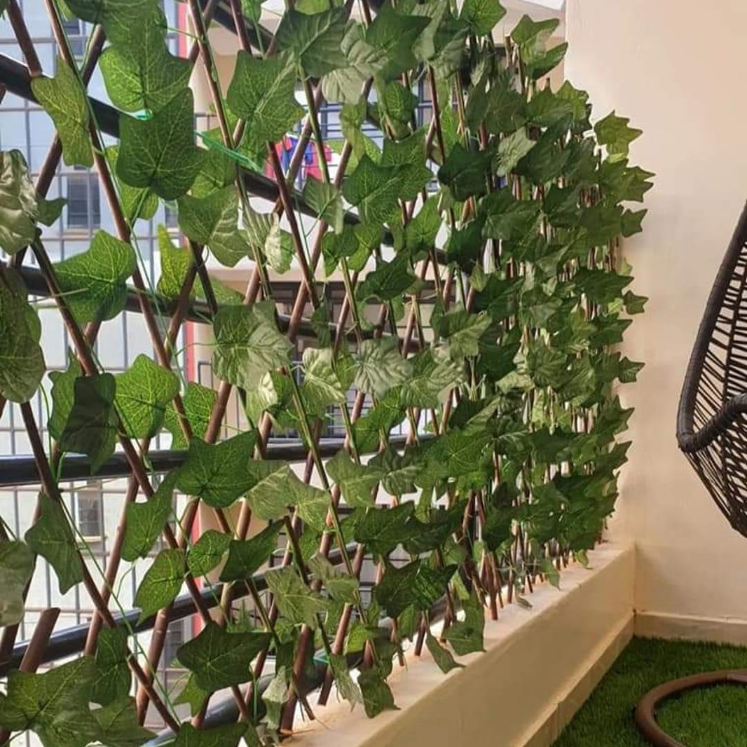 Stretchable Artificial green fence  | - Elegant Households KE