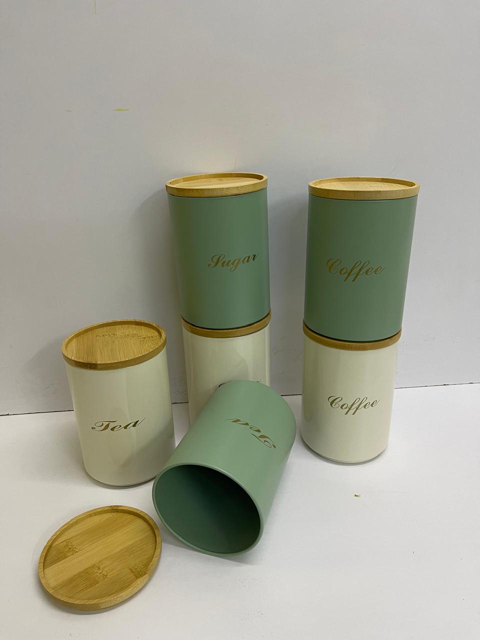 Sugar, tea, coffee canisters | - Elegant Households KE