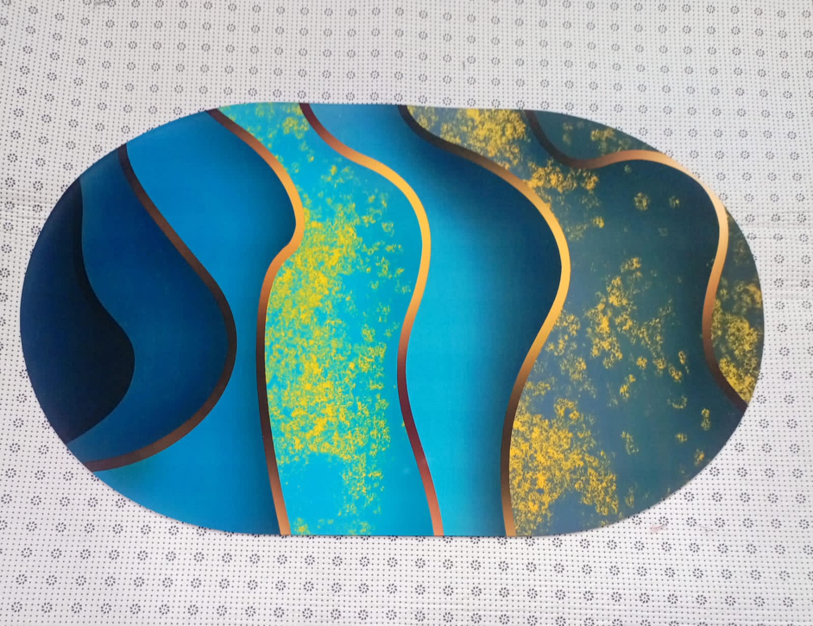 Super Absorbent oval rubber Mat,Slip - resistant Bath Room Mat | - Elegant Households KE