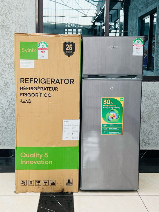Syinix 210 litres double door refrigerator | - Elegant Households KE