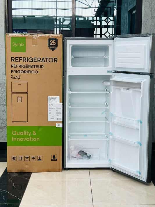SYINIX 210 litres double door refrigerator with 2.0L Water Dispenser. | - Elegant Households KE