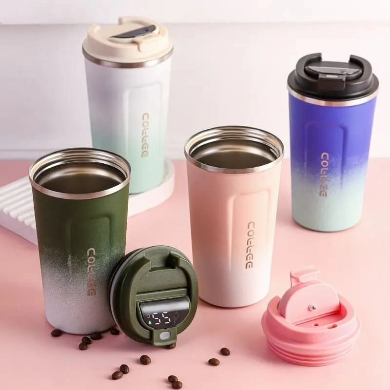 Thermocup with Smart LED Temperature Display | - Elegant Households KE