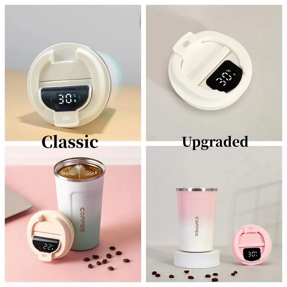 Thermocup with Smart LED Temperature Display | - Elegant Households KE