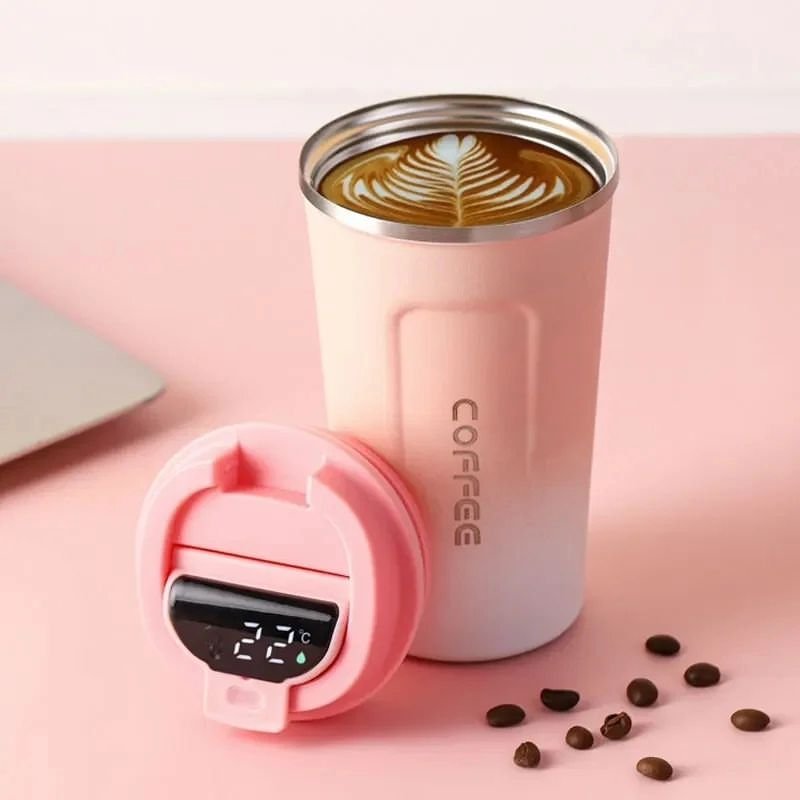 Thermocup with Smart LED Temperature Display | - Elegant Households KE