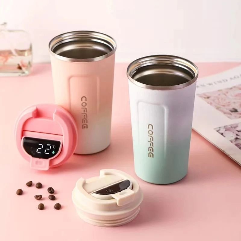 Thermocup with Smart LED Temperature Display | - Elegant Households KE