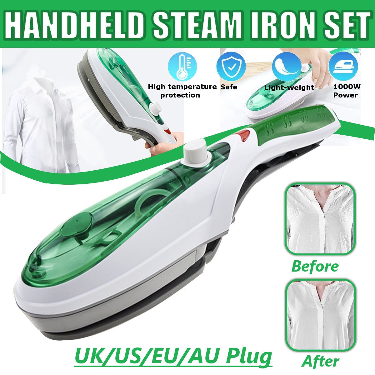Tobi Travel Steamer / Garment Steam Brush | - Elegant Households KE