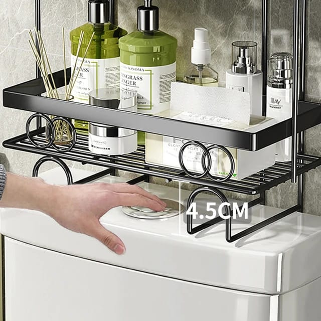 Toilet Storage Rack, Bathroom Accessories, Space Saving | - Elegant Households KE