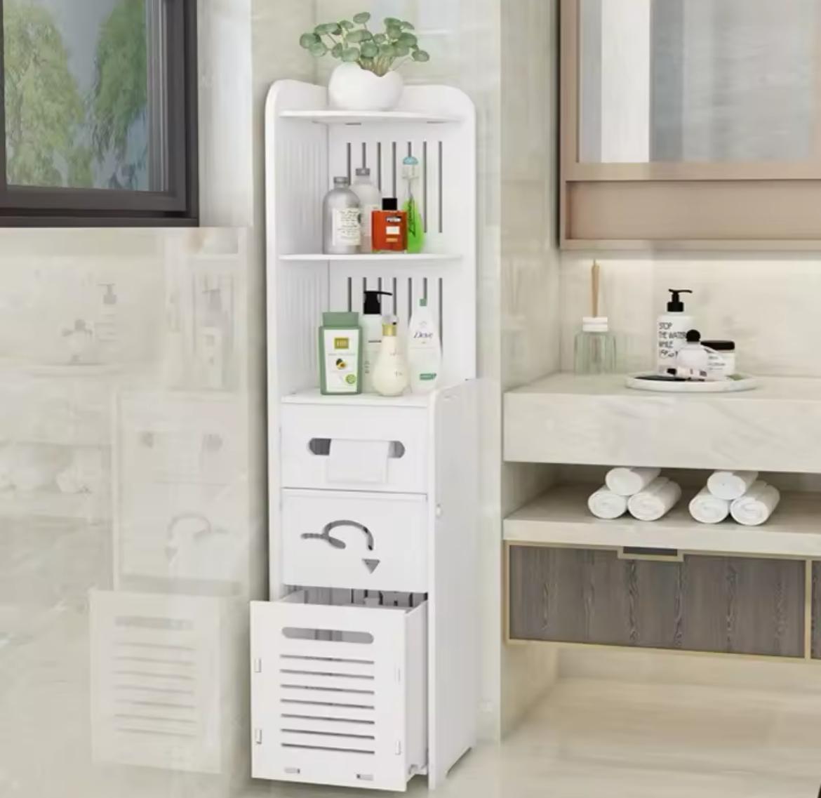 Toilet/Bathroom vanity Side Cabinet | - Elegant Households KE