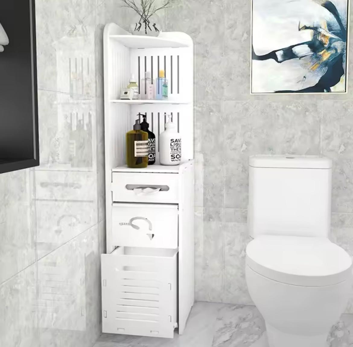 Toilet/Bathroom vanity Side Cabinet | - Elegant Households KE