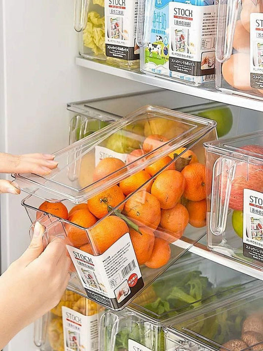 Transparent Acrylic Storage Container | BPA - Free 14x13x24cm | - Elegant Households KE