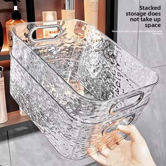 Transparent Cosmetic Organizer – Multi - Purpose Storage Box | - Elegant Households KE