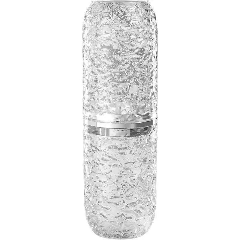 Travel Crystal Toothbrush &amp; Toothpaste Holder Cup | - Elegant Households KE