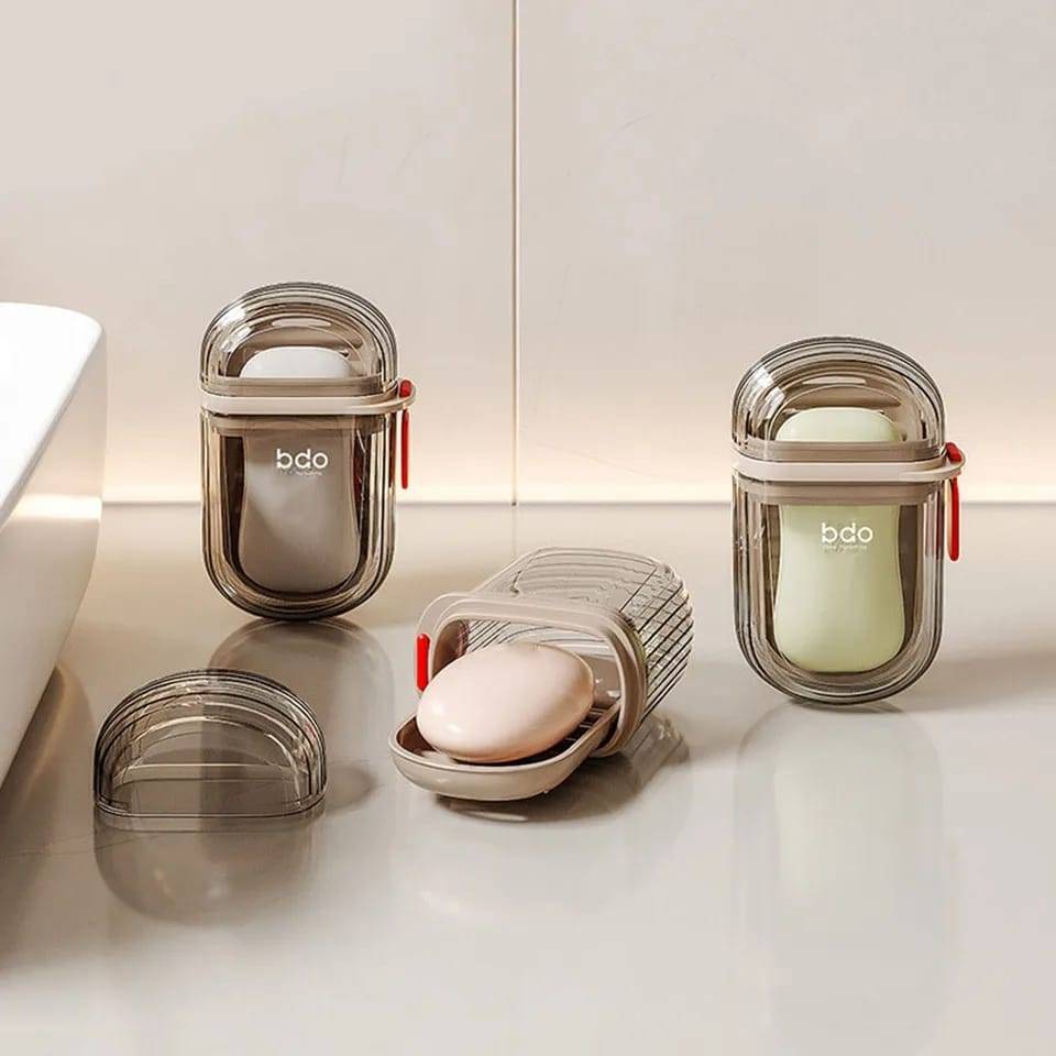 Travel soap dish case(Clear) | - Elegant Households KE