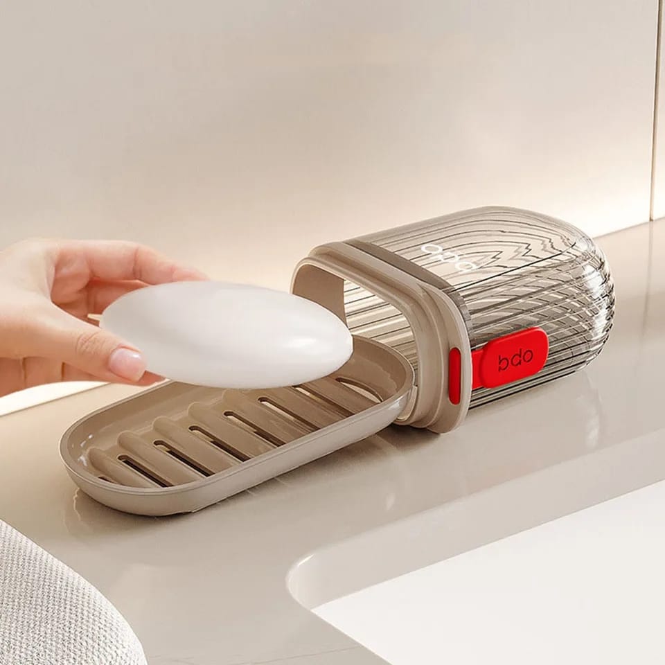 Travel soap dish case(Clear) | - Elegant Households KE