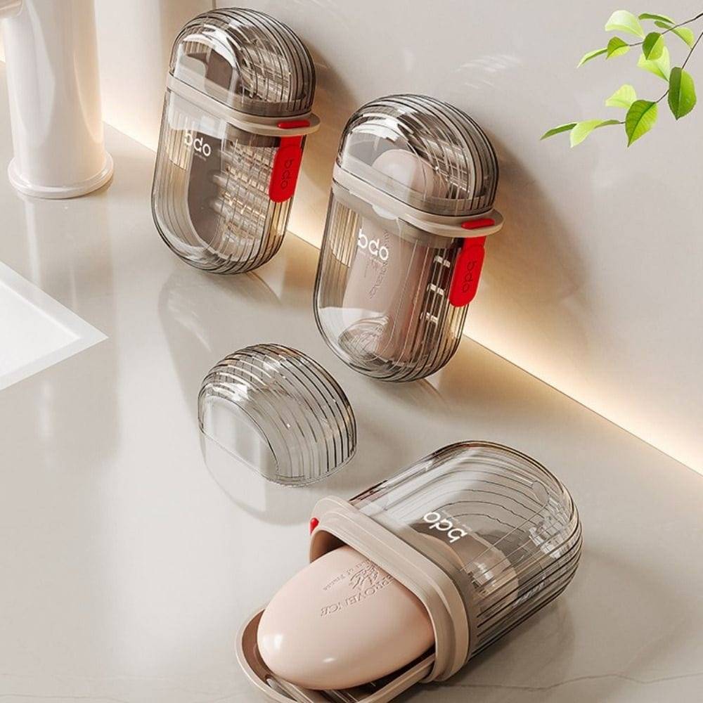 Travel soap dish case(Clear) | - Elegant Households KE