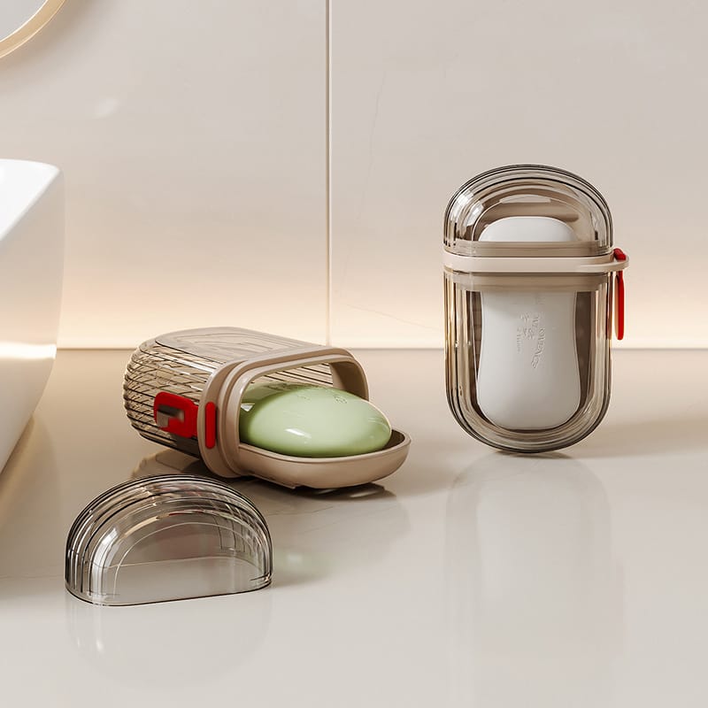 Travel soap dish case(Clear) | - Elegant Households KE