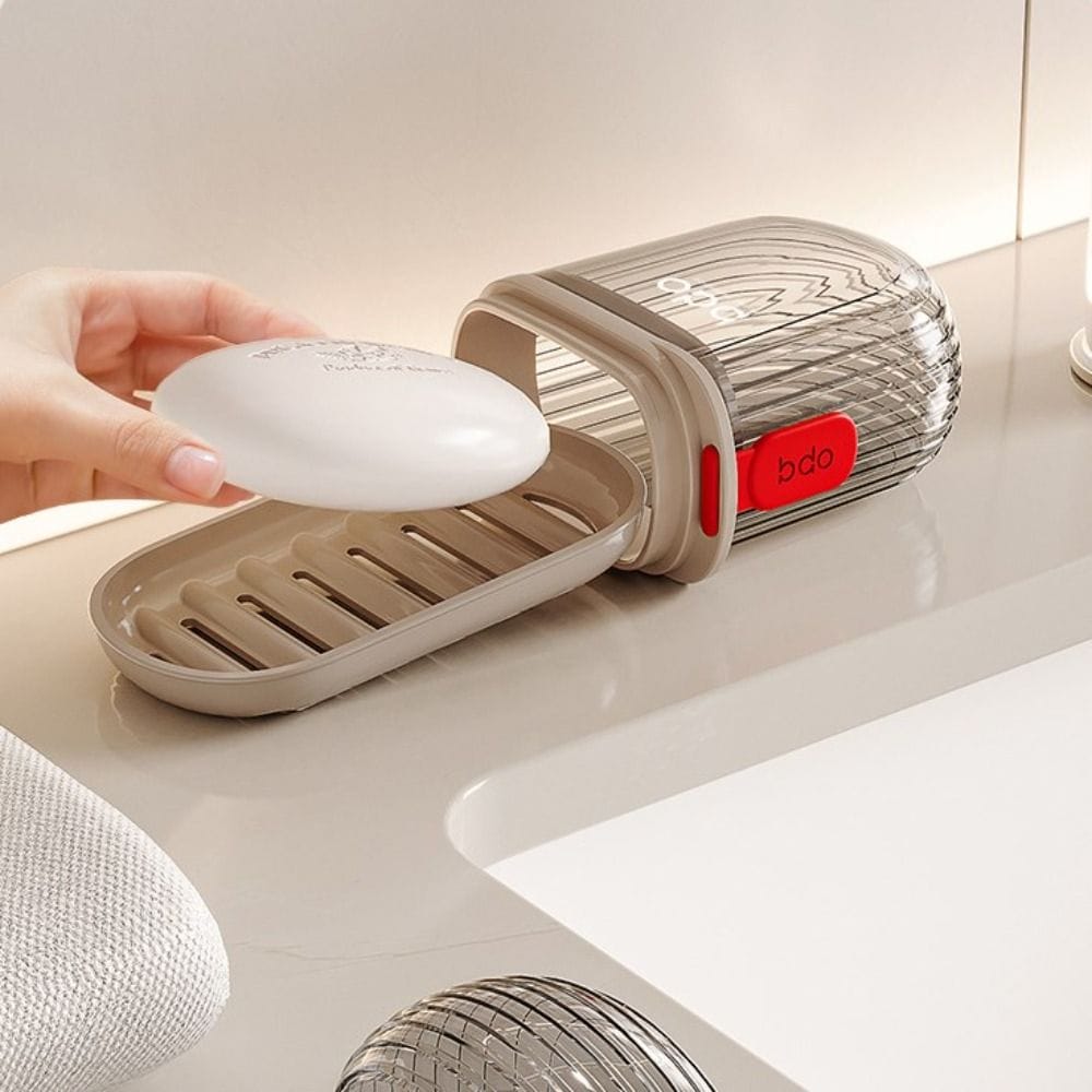 Travel soap dish case(Clear) | - Elegant Households KE