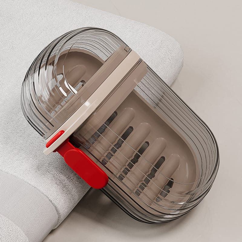Travel soap dish case(Clear) | - Elegant Households KE