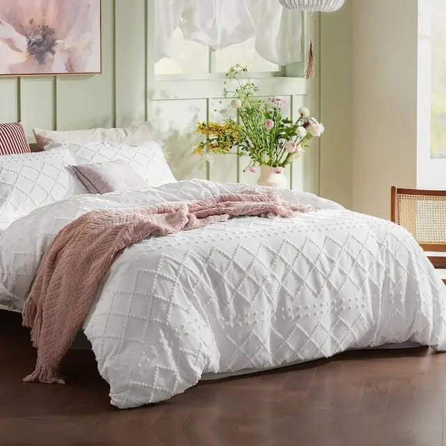 Tufted duvet cover set | - Elegant Households KE