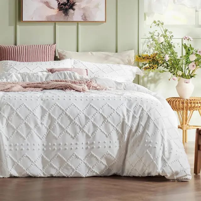 Tufted duvet cover set | - Elegant Households KE