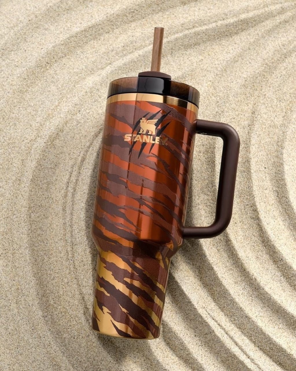 Tyla Stanley Edition Insulated Mug – 1.2L Stainless Steel Vacuum Tumbler with Handle and Straw Lid | - Elegant Households KE