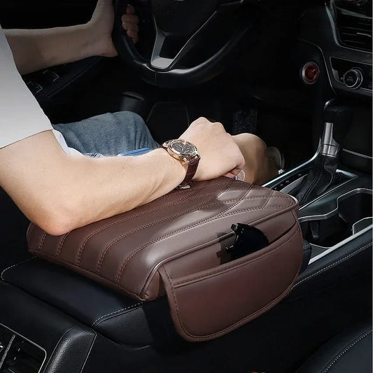 Universal car armrest pad with side storage | - Elegant Households KE