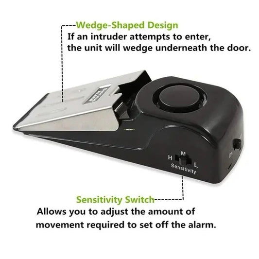 Upgraded Door Stopper Alarm WITH FREE BATTERIES | - Elegant Households KE