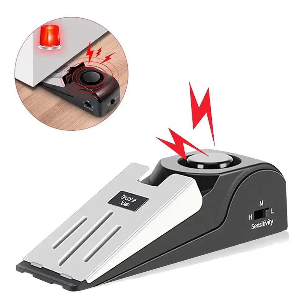 Upgraded Door Stopper Alarm WITH FREE BATTERIES | - Elegant Households KE