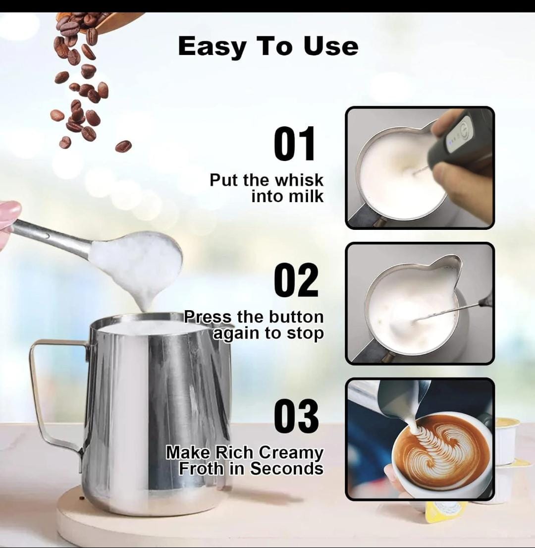 USB Rechargeable MINI Milk Frother | - Elegant Households KE