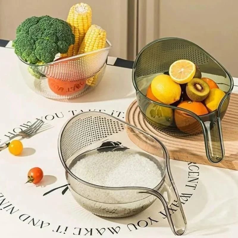 Vegetable/Fruit/Rice Washing Plastic Drain | - Elegant Households KE