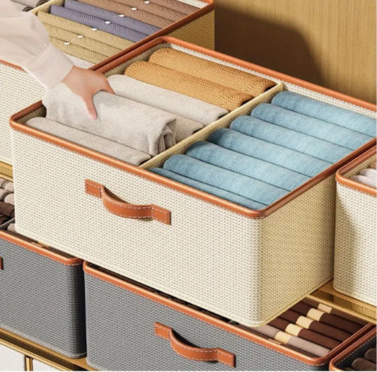 Versatile Foldable double compartment closet organizer  | - Elegant Households KE