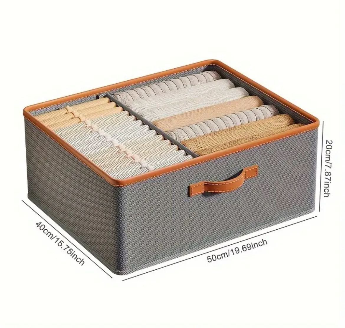 Versatile Foldable double compartment closet organizer  | - Elegant Households KE
