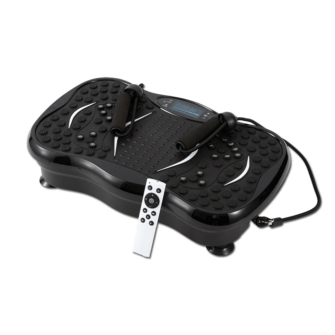 Vibration Fitness Plate with Remote & Bands – Full Body Workout Machine | - Elegant Households KE