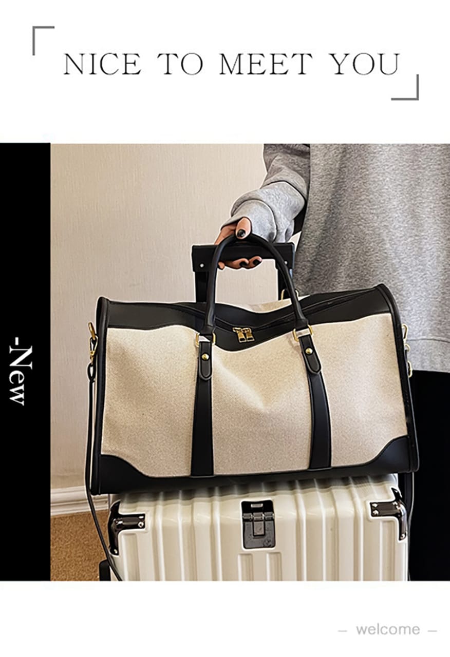 Vintage women's canvas Travel luggage bag/Travel duffle bag | - Elegant Households KE