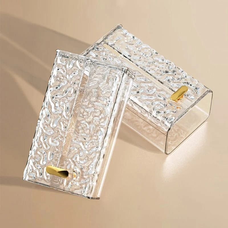 Wall - Mounted Acrylic Transparent Tissue Box | - Elegant Households KE