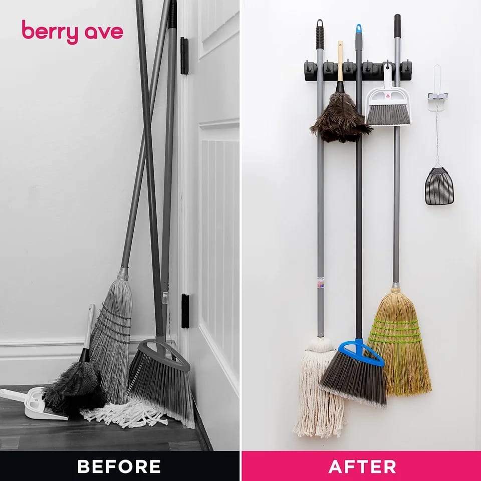Wall Mounted broom holder | - Elegant Households KE