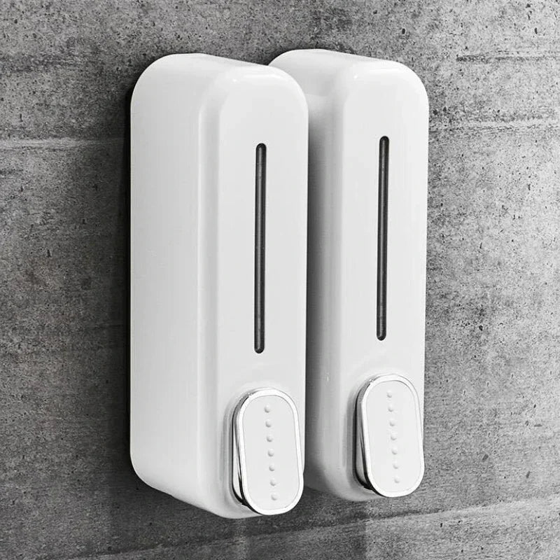 Wall - Mounted Manual Press Soap Dispenser for Bathroom Use | - Elegant Households KE